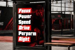 Power Square - Heavy Bold Sports Branding Font Product Image 5