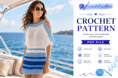 Crochet Beach Cover Up Pattern PDF Product Image 1