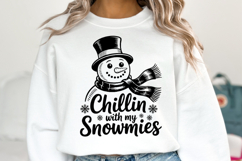 Chillin with my Snowmies Svg | Christmas svg | Shirt Svg Product Image 5