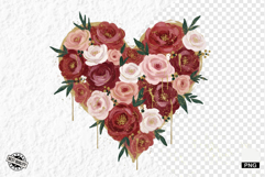 Floral Hearts PNG Clipart Product Image 1