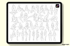 Female Pose Procreate Brushes | Figure | Stamps Product Image 3