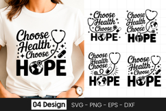 Choose Health Choose Hope SVG PNG Product Image 1