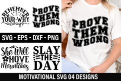 Motivational SVG Design -She Will Move Mountains Product Image 1