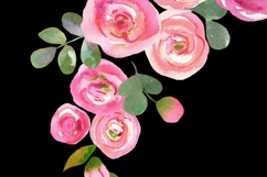 Watercolor Floral Corners PNG Design Product Image 5