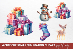 Cute Christmas Sublimation Clipart Product Image 1