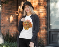 Fall Thanksgiving PNG | Latch Hook Yarn Crochet Turkey Girl Product Image 3