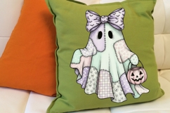 Pastel Halloween Ghost Png, Cute Girly Spooky Png, Fall Png. Product Image 5