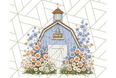 Vintage Cottagecore Barn PNG Clipart, Farmhouse Style Product Image 5