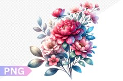 Flowers Sublimation - Clipart PNG Design Product Image 1
