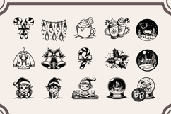 Christmas SVG Bundle: Snowman, Gingerbread, Santa, Reindeer Product Image 5