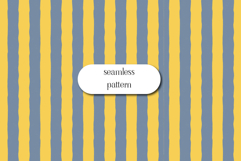 Blue and Yellow Wavy Stripes Seamless Pattern Product Image 1