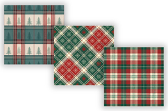 Tartan Plaid Digital Paper, Seamless Plaid Patterns, winter Product Image 5