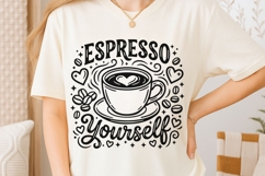 Espresso Yourself Svg, Coffee Lover Svg, Espresso Cup Svg. Product Image 6