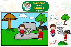 Create a Zoo Scene Clip Art Product Image 3