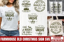 Farmhouse Old Christmas Sign SVG Product Image 1