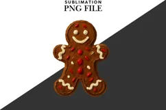 Oil painted gingerbread png design for T-shirts Product Image 2