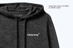 Heather Hoodie Front View PSD Mockup Product Image 7