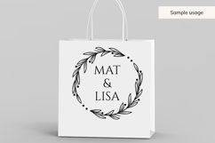 Hand Drawn Wedding Wreath SVG With Leaf Details Product Image 5