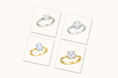 Engagement Rings Watercolor Clipart Product Image 5