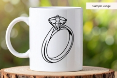 Diamond Engagement Ring SVG Product Image 5