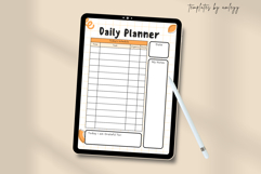 Cute Daily Planner Template Editable Canva PDF, Aesthetic Product Image 3