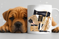 Luxury Hair Salon Sublimation PNG Black Gold Design Clipart Product Image 5