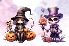 Cute Skeleton Halloween Bundle, Cute Skeleton Halloween PNG Product Image 6