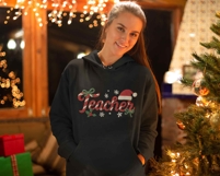 Preppy Christmas Teacher PNG Latch Hook Yarn Faux Teacher Product Image 3