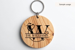 Doctor or Nurse Monogram SVG Bundle A-Z Product Image 5