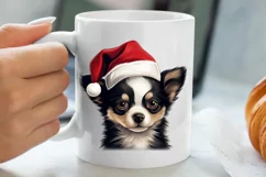 Christmas Peeking Dogs Clipart, Christmas PNG Product Image 5
