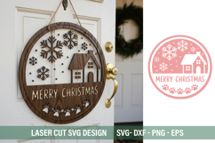 Merry Christmas SVG - Laser Cut Design Product Image 3