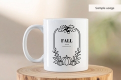 Fall Borders, Autumn Frames, Wedding Frames svg, png, dxf Product Image 5