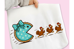 Funny Pumpkin Pie Thanksgiving Fall PNG, Pumpkin Pie Chasing Product Image 6