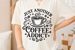 Just Another Coffee Addict Svg, Coffee Lover Svg. Product Image 6