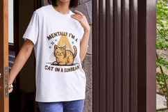 Funny Cat T-Shirt PNG Bundle 13 Relatable Product Image 5