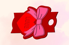 Heart with Bow, 40 OZ Tumbler, Topper for 3D Printing Product Image 5