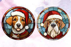 Stained Glass Christmas Dog Ornaments Bundle, Stained Glass Product Image 6
