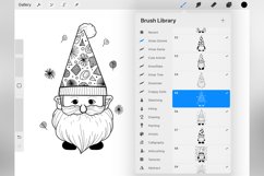 100 Procreate Christmas Gnome Stamp Brushes Product Image 4