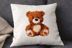 Cross stitch pattern teddy bear PDF instant download counted Product Image 5