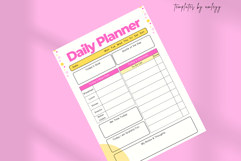 Minimal Cute Daily Planner Canva Template Product Image 5