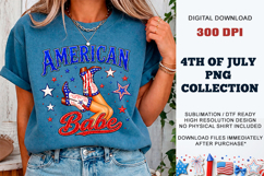 American Babe PNG | 4th of July Sublimation DTF Product Image 5