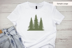 Forest Trees Silhouette SVG Product Image 5