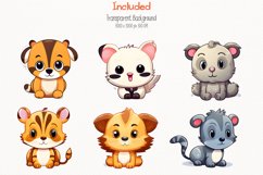 Cute Animals 25 Cliparts Collection Product Image 5