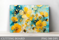 Flowers Cutting Board. Floral Cutting Board Design Product Image 1