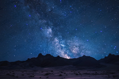 Starry Night Sky Milky Way Landscape Background Product Image 1