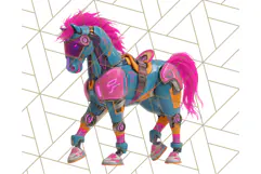 Forgotten 80s Cartoon Clipart PNG, Retro Animal Heroes Product Image 5