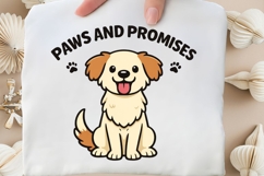 Paws and Promises Cute Dog Lover Shirt Design Product Image 5