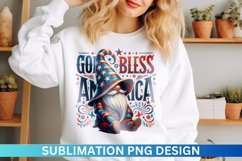 4Th Of July Gnome Sublimation - Clipart PNG Product Image 1