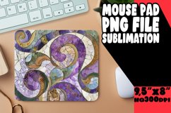 Glitter Flower Mosaic Mouse Pad PNG Product Image 1