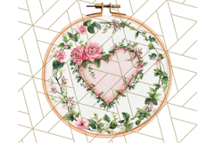 Floral Sewing Clipart PNG Vintage Sewing Elements Needlework Product Image 5